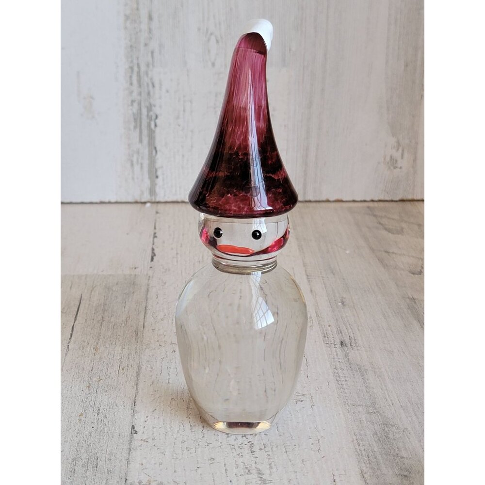 Larson Crystal snowman santa hat figure home decor xmas‎